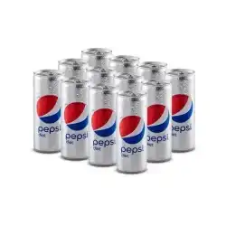 Pepsi Soft Drink Diet Slim Can, 250ml X 12
