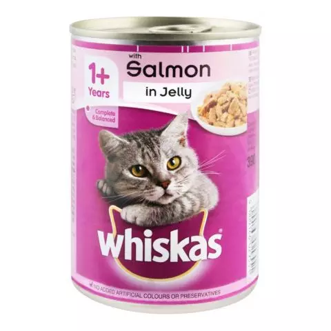 Whiskas With Salmon In Jelly Pet Food Tin, 390g