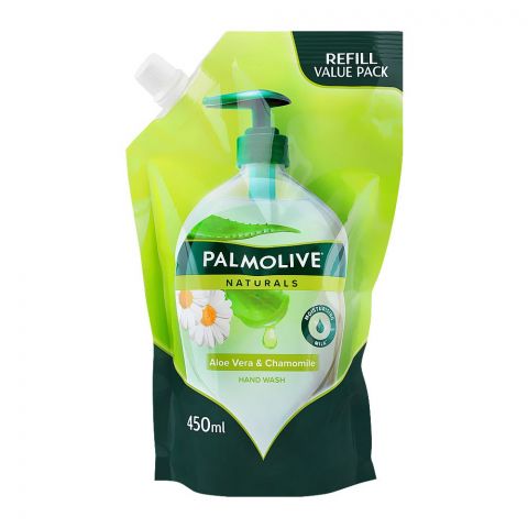 Palmolive H/W Aloevera & Chamomile Pouch, 450ml