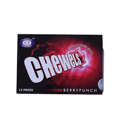 Chewels Bubble Gum Red Suger Free
