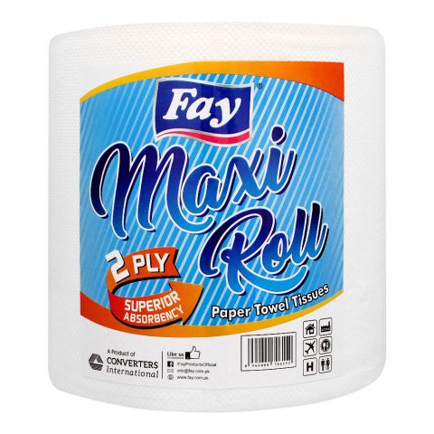 Fay Maxi Towel Roll Tissue, 2-Ply