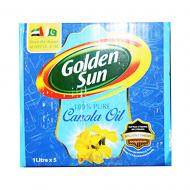Golden Sun Canola Oil P/B, 1LTR x5