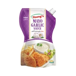 Youngs Mayo Garlic, 500ml