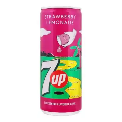 7up Strawberry Lemonade Drink, 250ml