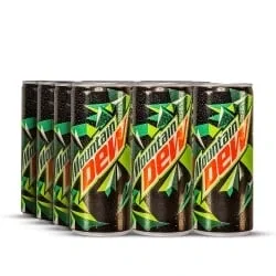 Mountain Dew S/D Slim Can, 250ml X 12
