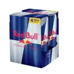 Red Bull Energy Drink Can, 250ml X 4
