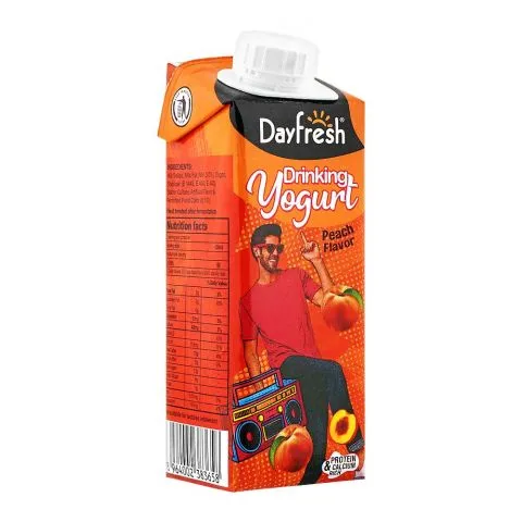 DayFresh Drinking Yogurt, Peach, 225ml