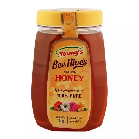 Young's Bee Hives Honey Jar, 1KG