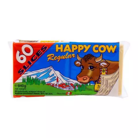 Happy Cow Regular Slice 48's, 800g
