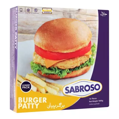 Sabroso Burger Patty E/P, 1KG