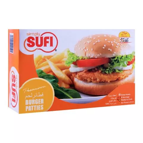 Sufi Chicken Burger Patties, 380g
