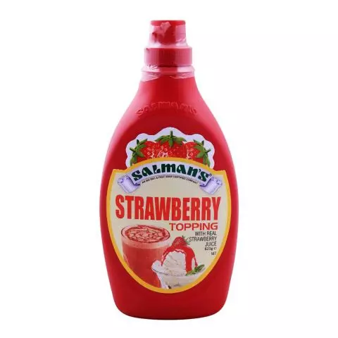 Salman's Strawberry Topping Bottle, 623g
