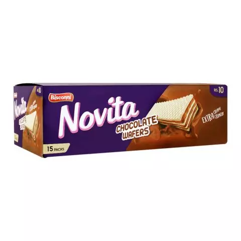 Bisconni Novita Chocolate Wafers, 15packs