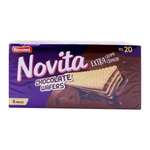 Bisconni Novita Chocolate Wafers, 6's