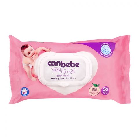 Canbebe Primary Care Wipes, 56's
