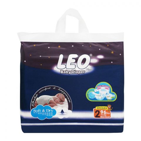 Leo Baby Diaper Soft & Dry 2 Mini/S, 96's