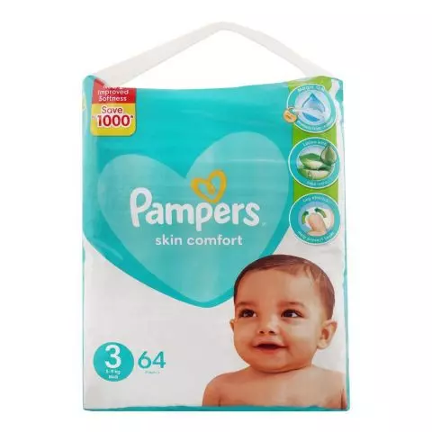 Pamper Baby Diapers Mega Pack Midi S-3, 64's