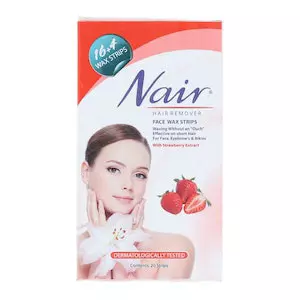 Nair Strawberry Face Wax Strips 20's,