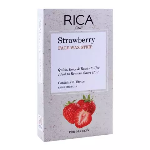 Rica Strawberry Wax Strip Assorted, 20's