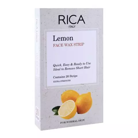 Rica Lemon Cold Wax Strip, 20`s