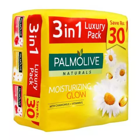 Palmolive Soap Moisture Glow, 3x165g