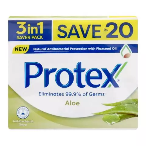 Protex Aloe 3in1 Saver Pack Soap, 130g