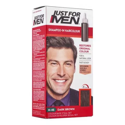Just For Men Shampoo in Hair R/Black, 45