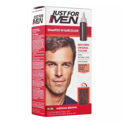 Just For Men Shampoo in Hair M/Brown, 35