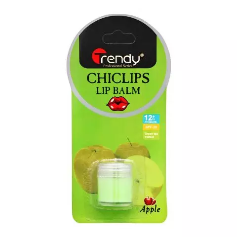 Trendy Chiclips Lip Balm Apple,