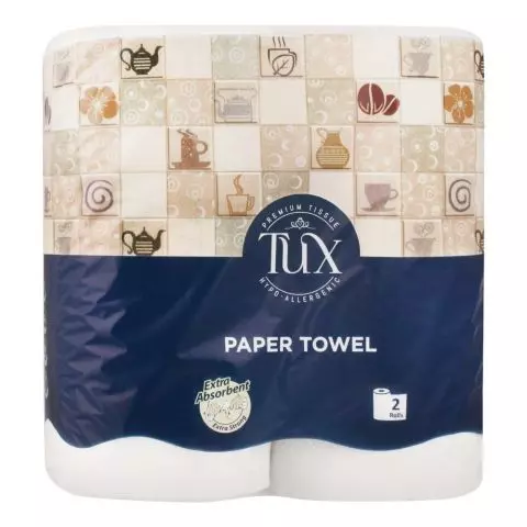 Tux Kitchen Towel Tissue Roll Twin, 
