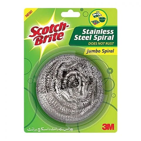 3M Scotch Brite Steel Spiral Jumbo, 1's