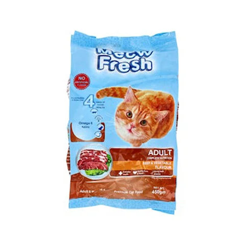 Meow Fresh Adult Food Beef , Veg, 450g