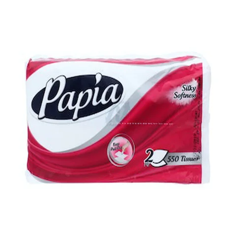 Papia Silky Softness 2Ply 550 Tissues,