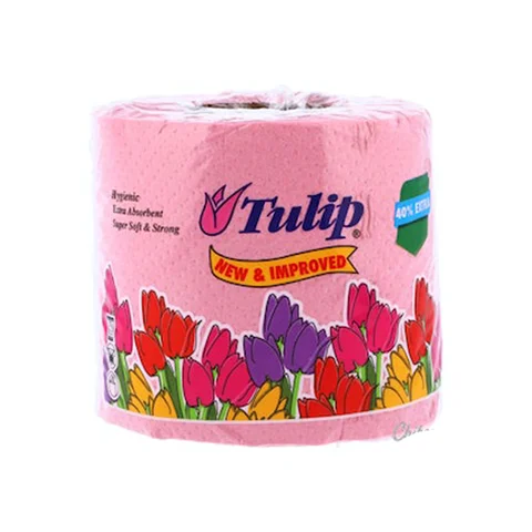 Rose Petal Tulip Pink Toilet Roll, 1's
