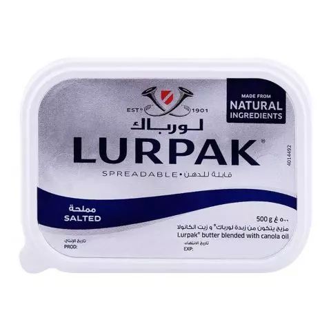 Lurpak Salted Butter Tub, 500g