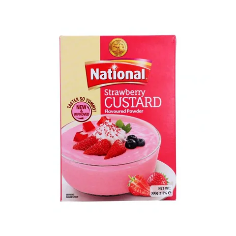 National Strawberry Custard Powder, 300g