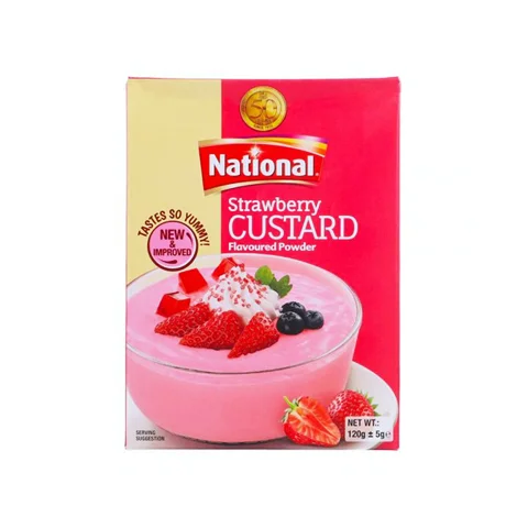 National Strawberry Custard Powder, 120g