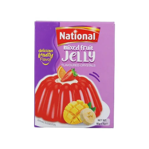 National Mix Fruit Crystal Jelly, 80g