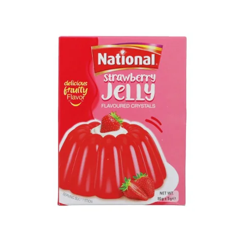 National Strawberry Crystal Jelly, 80g