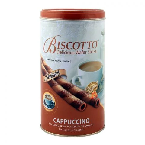 Biscotto Wafer Stick Cuppuccino Tin, 370g