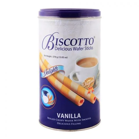 Delight Biscotto Wafer Stick Vanilla, 370g
