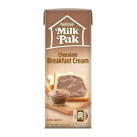 Milkpak Chocolate Breakfast Cream, 180ml