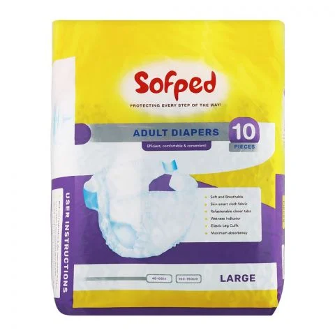 Sofped Adults Diapers L, 10's