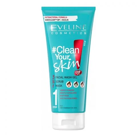Eveline/C Clean Your Skin Facial Gel S/M, 200ml
