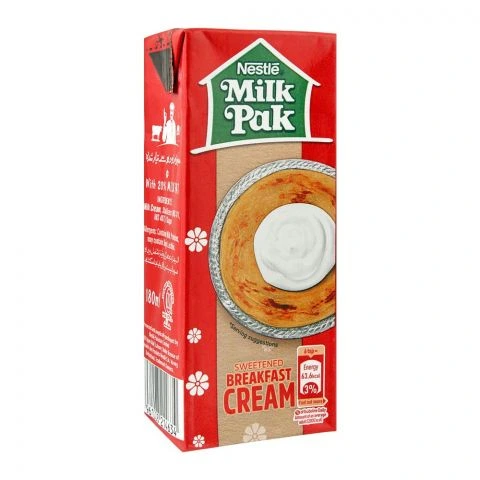 Milk pak Sweetened Breakfast Cream, 180ml