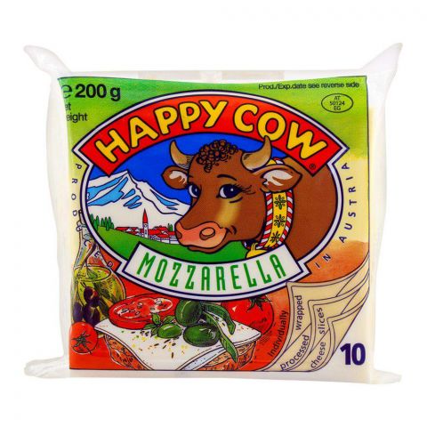 Happy Cow Cheddar Slice, 200g