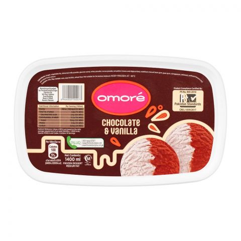 Omore Chocolate & Vanilla, 1400ml