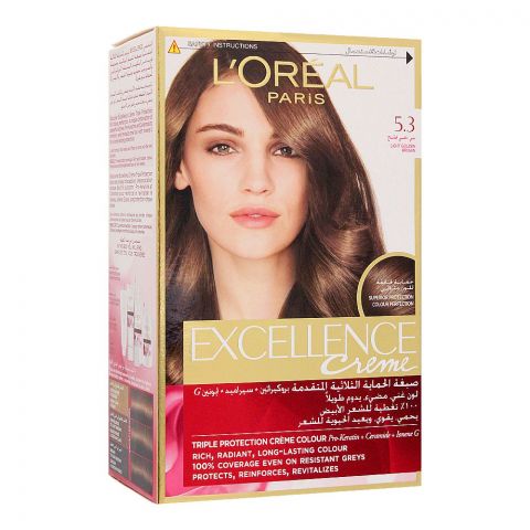 Loreal Excllence Creme Hair Colour, 5.3