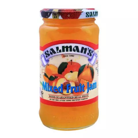 Salman's Peach Jam Jar, 450g