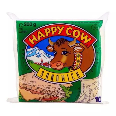 Happy Cow Slice Sandwich 10's, 200g